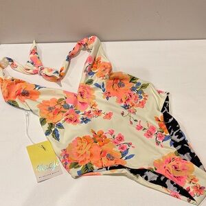 Maaji Floral One Piece Swimsuit - Pink and Cream